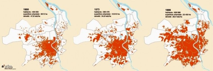 這60年來波爾多的都市擴張